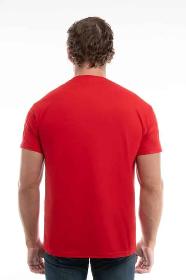 Men's Cotton Perfection Crew by SpectraUSA in dark colors, front view showing soft cotton fabric and classic crew neckline.