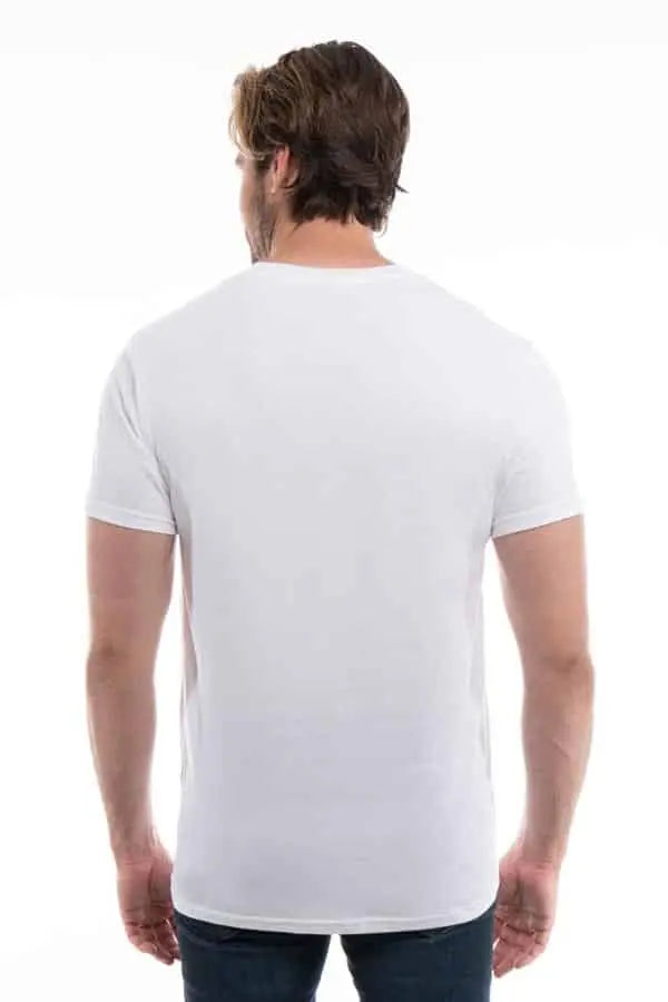 Men's Cotton Perfection Crew from SpectraUSA in dark colors, front view showing soft, comfortable cotton fabric and crew neckline.