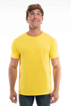 Men's Cotton Perfection Crew shirt in dark colors by SpectraUSA, front view showing the fit and fabric texture.