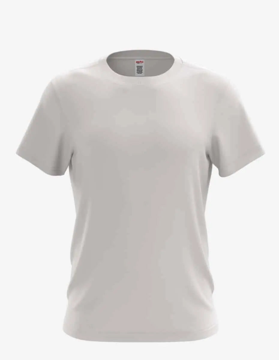 White men's Ring Spun Crew PFD 3100 by SpectraUSA, front view showing comfortable fit and high-quality fabric.