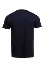 Men's navy USA flag pocket t-shirt by SpectraUSA with patriotic flag print on the back, casual and stylish.