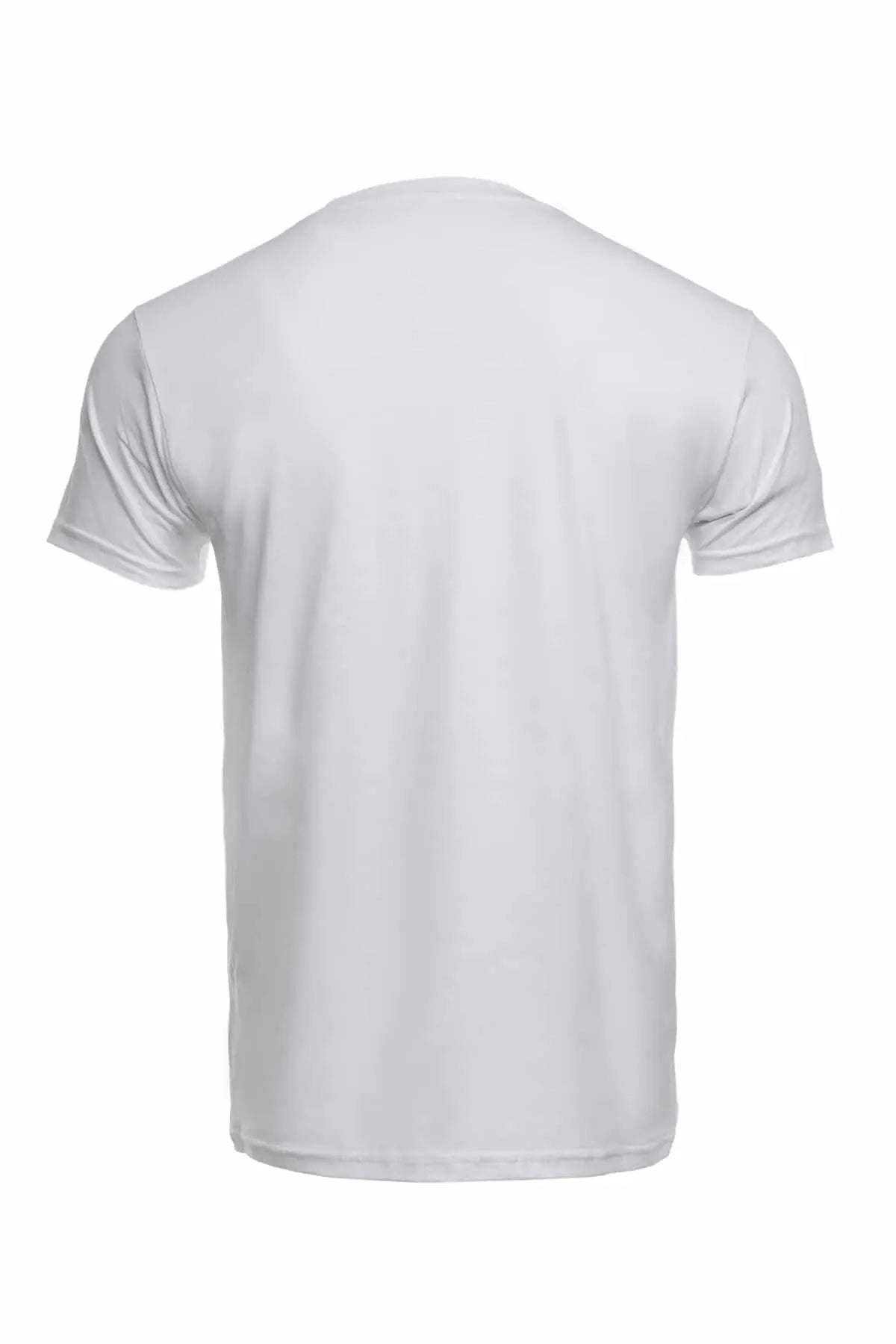 Men's white pocket with USA flag patch by SpectraUSA, showing detailed American flag design on fabric.