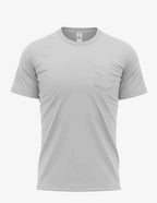 White men's Pocket Perfection Pocket Tee by SpectraUSA, front view showing chest pocket and classic fit.