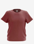 Kids' Burgundy Heather Bi-blend Youth Mega-Tee by SpectraUSA, front view showing comfortable fit and casual style.