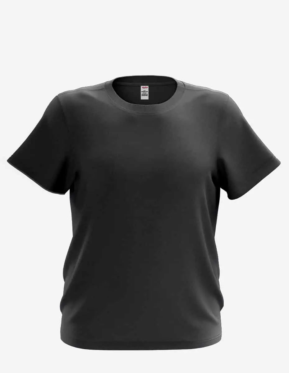 Charcoal Heather Bi-blend Youth Mega-Tee for kids by SpectraUSA, front view showing casual fit and soft fabric texture.
