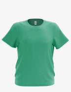 Kids' Bi-blend Youth Mega-Tee by SpectraUSA in Kelly color, front view showing soft, comfortable fabric and casual fit.