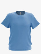 Light blue heather Bi-blend Youth Mega-Tee for kids by SpectraUSA, showing the comfortable, casual T-shirt design.