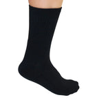 3/4 Crew Black Bamboo Viscose Socks Spun Bamboo