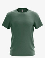 Men's Karma Organic/Recycled 3400SS SpectraUSA olive T-shirt front view, eco-friendly casual apparel for sustainable fashion.
