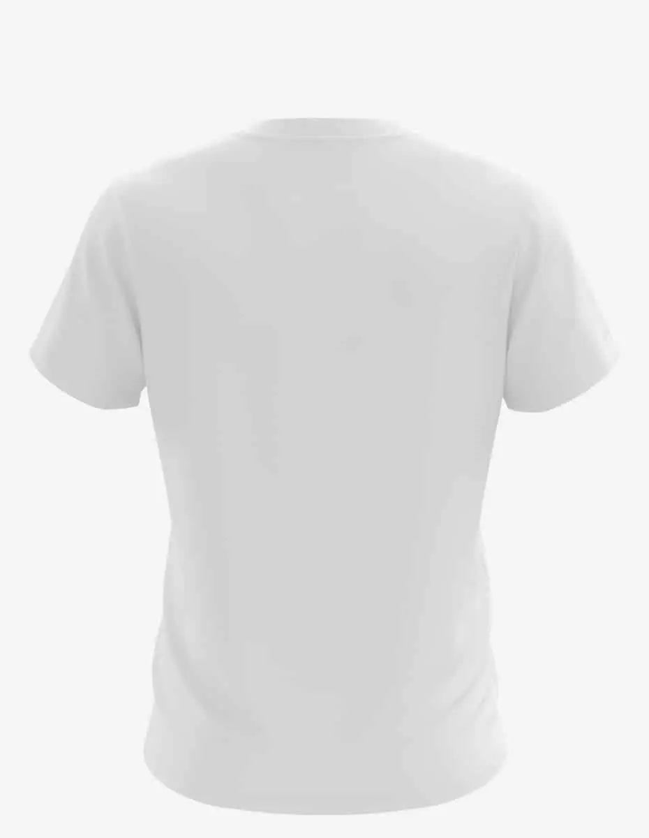 SpectraUSA Karma Organic/Recycled 3400SS men's white cycling jersey with back view, breathable and eco-friendly fabric.