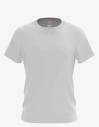 SpectraUSA Karma Organic/Recycled men's 3400SS white T-shirt with front view, showcasing eco-friendly fabric and classic fit.