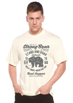 Strong Bear Spun Bamboo® Men's Bamboo Viscose/Organic Cotton Short Sleeve Graphic T-Shirt Spun Bamboo