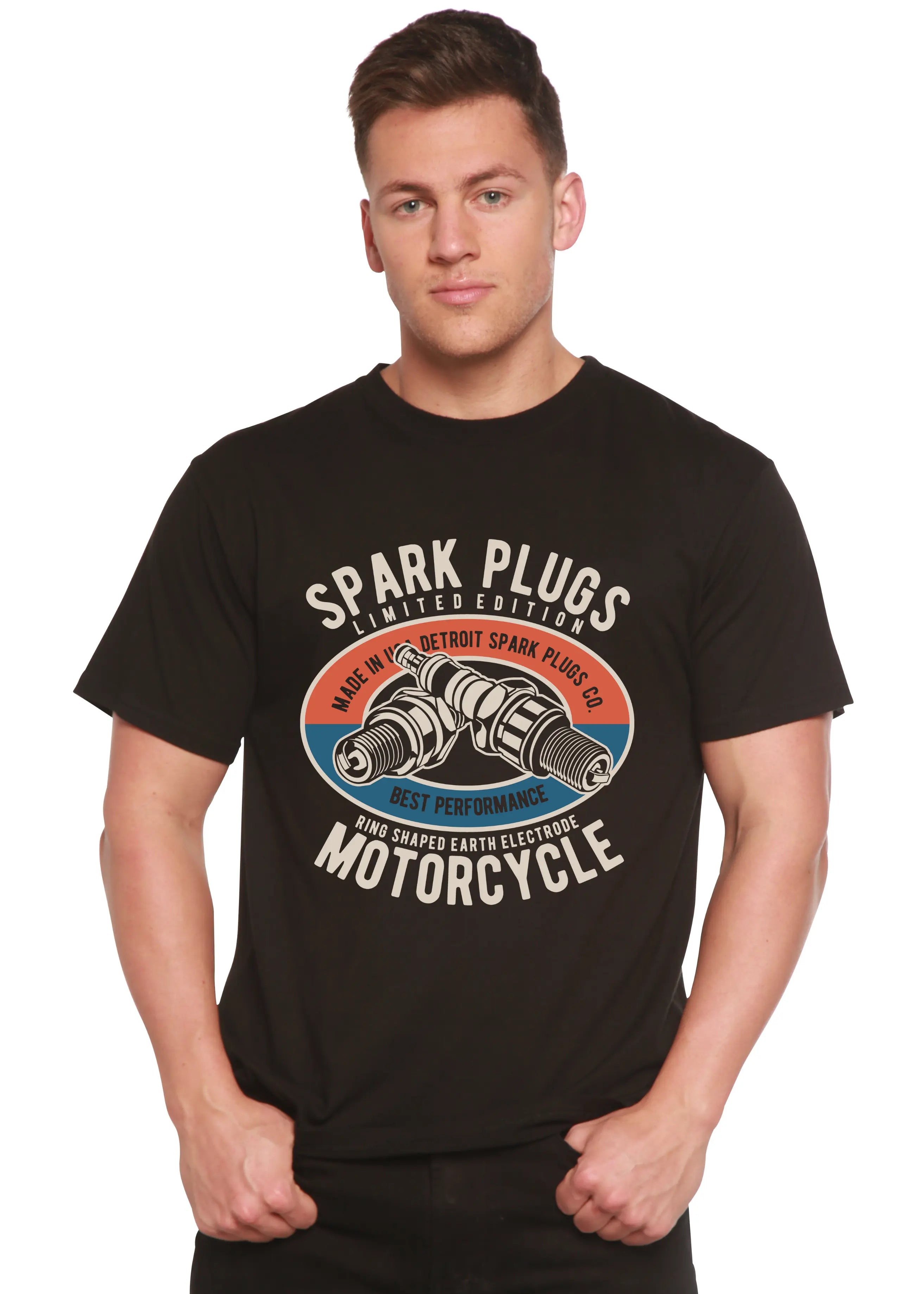 Spark Plugs Spun Bamboo® Men's Bamboo Viscose/Organic Cotton Short Sleeve Graphic T-Shirt Spun Bamboo