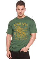 Native Pride Spun Bamboo® Men's Bamboo Viscose/Organic Cotton Short Sleeve Graphic T-Shirt Spun Bamboo