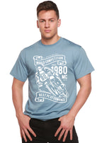 World Competition Men's Bamboo Viscose/Organic Cotton Short Sleeve Graphic Graphic T-Shirt Spun Bamboo