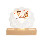 3D Love Lamp Acrylic  LED Night Light Customized Photos Valentines Day Gift nowadaysfashion