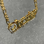 3D Name Necklace Custom Two Color Stainless Steel Double Layer Under Heart Necklace nowadaysfashion