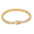 3mm4mm Tennis Chain Diamond Hip Hop One Row Bracelet nowadaysfashion