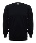 SpectraUSA French Terry Crew in navy fleece, front view showing soft fabric and classic crewneck design.