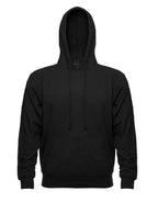 SpectraUSA French Terry hoodie in charcoal heather with front view, showcasing fleece material and casual style.