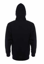 SpectraUSA ZIP Hoodie French Terry 4030 in navy fleece, showing the back view with full-length zipper and comfortable fit.