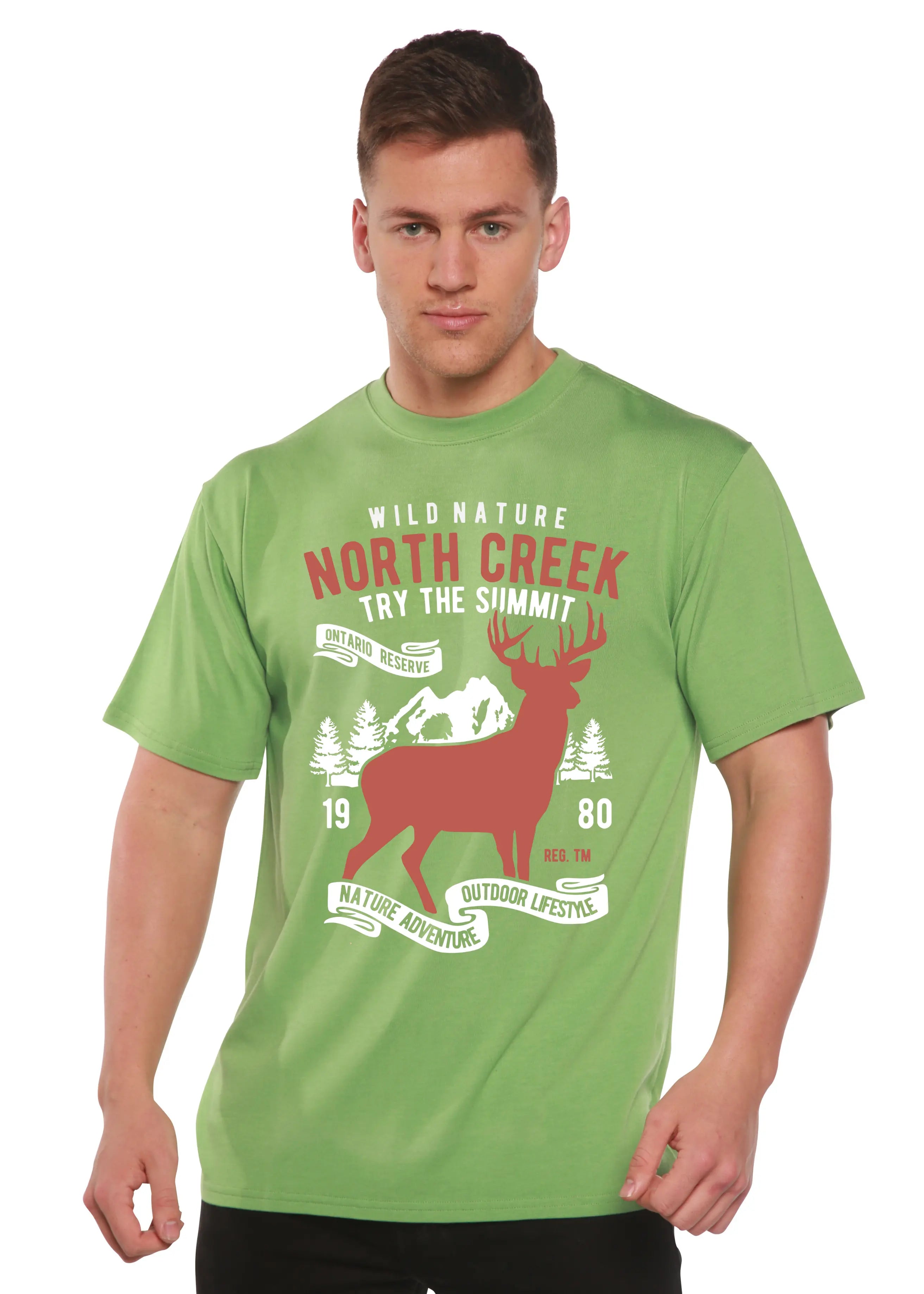 North Creek Spun Bamboo® Men's Bamboo Viscose/Organic Cotton Short Sleeve Graphic T-Shirt Spun Bamboo