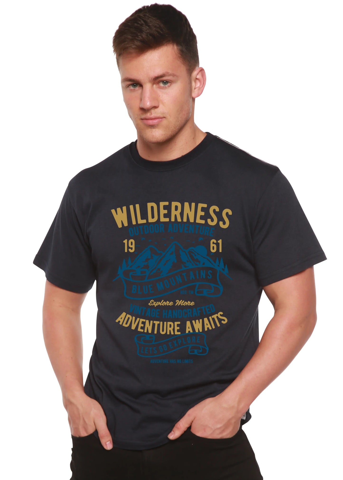 Wilderness Spun Bamboo® Men's Bamboo Viscose/Organic Cotton Short Sleeve Graphic T-Shirt Spun Bamboo