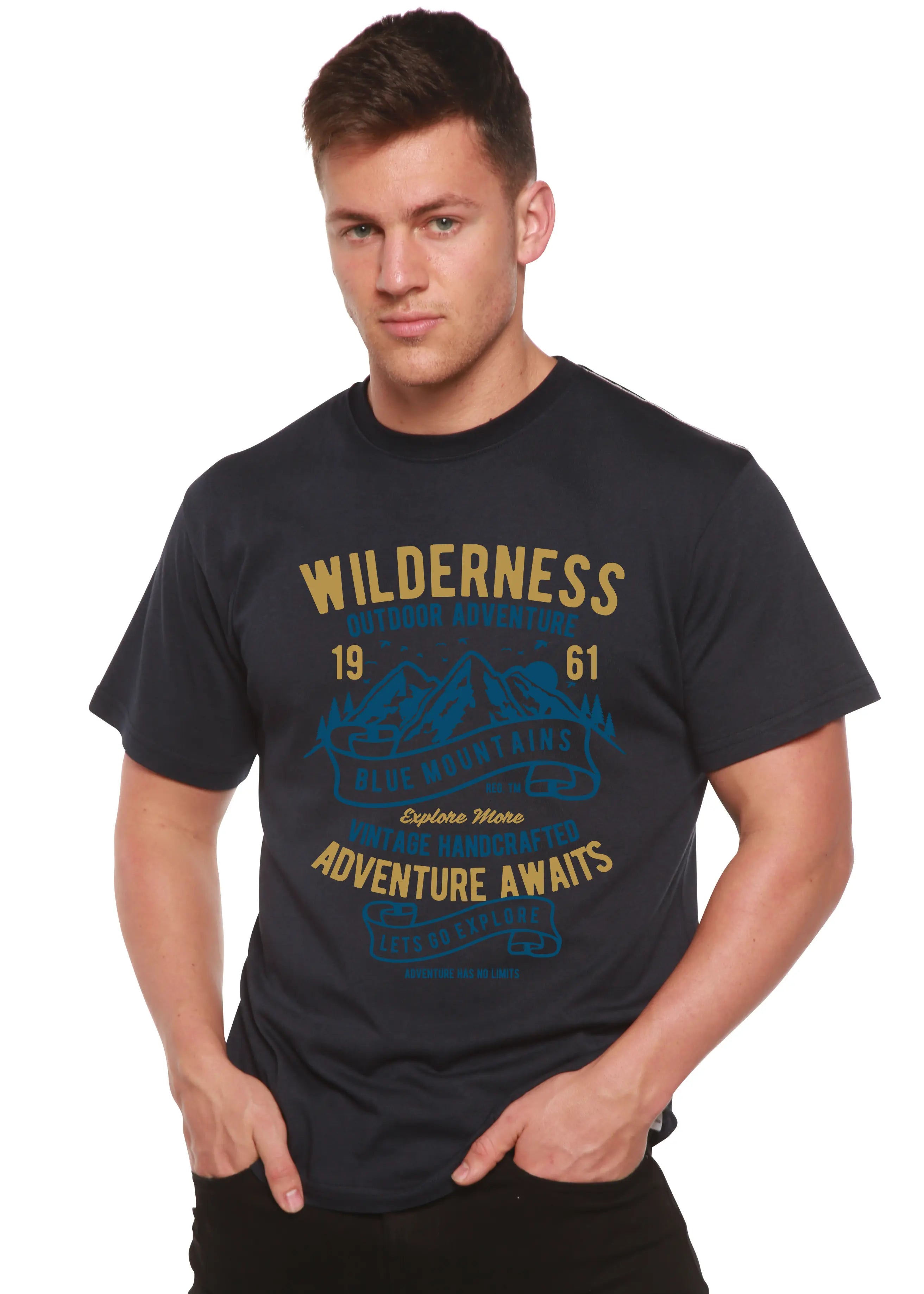 Wilderness Spun Bamboo® Men's Bamboo Viscose/Organic Cotton Short Sleeve Graphic T-Shirt Spun Bamboo