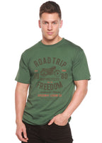 Road Trip Spun Bamboo® Men's Bamboo Viscose/Organic Cotton Short Sleeve Graphic T-Shirt Spun Bamboo