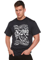 World Competition Men's Bamboo Viscose/Organic Cotton Short Sleeve Graphic Graphic T-Shirt Spun Bamboo