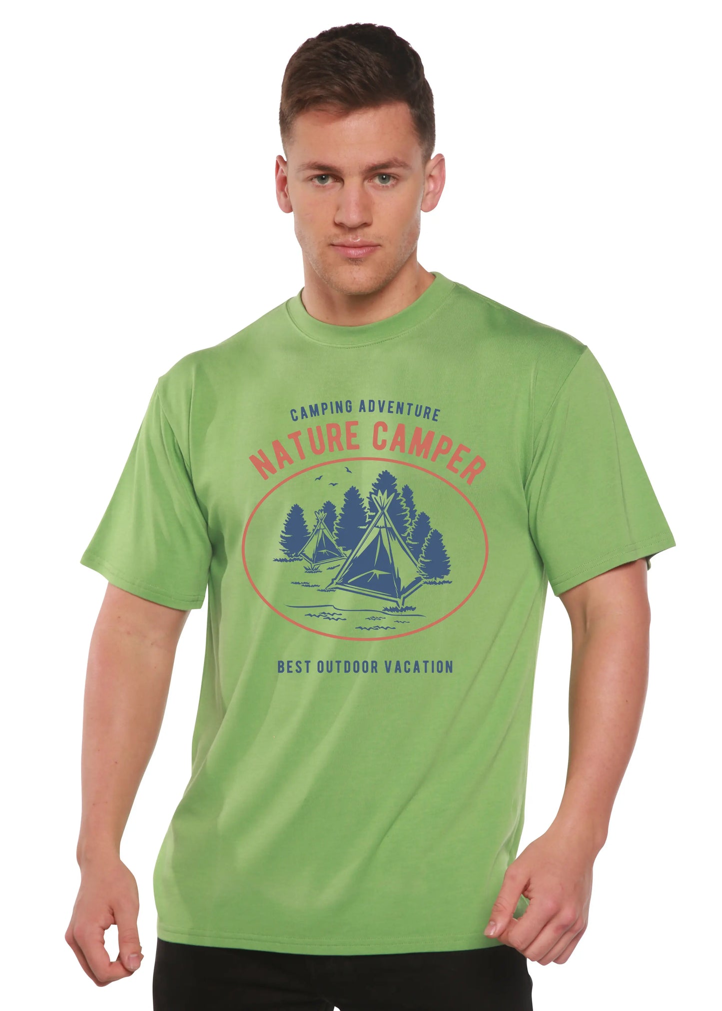 Nature Camper Spun Bamboo® Men's Bamboo Viscose/Organic Cotton Short Sleeve Graphic T-Shirt Spun Bamboo