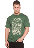 Superior Motorcycle Spun Bamboo® Men's Bamboo Viscose/Organic Cotton Short Sleeve Graphic T-Shirt Spun Bamboo