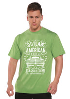 Outlaw American Muscle Spun Bamboo® Men's Bamboo Viscose/Organic Cotton Short Sleeve Graphic T-Shirt Spun Bamboo