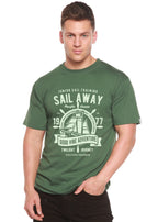 Sail Away Spun Bamboo® Men's Bamboo Viscose/Organic Cotton Short Sleeve Graphic T-Shirt Spun Bamboo