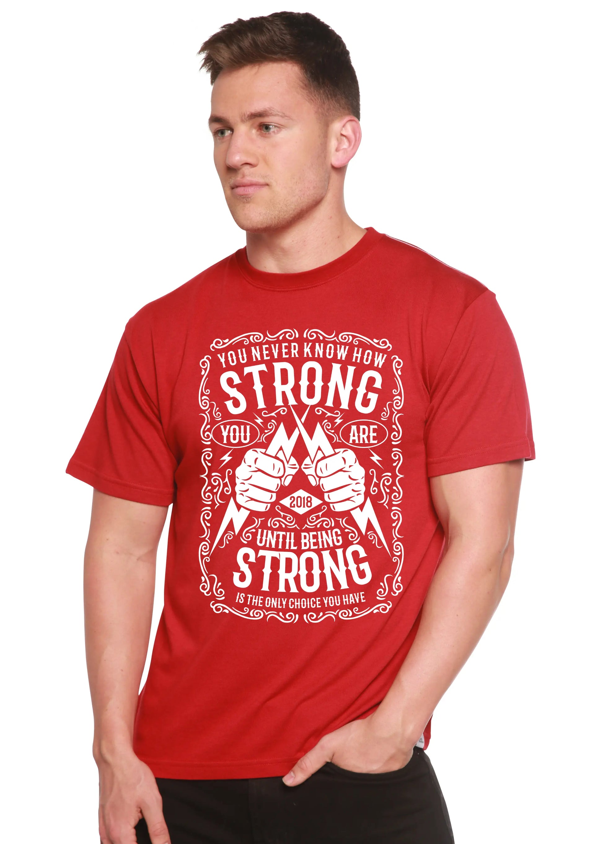 Strong Spun Bamboo® Men's Bamboo Viscose/Organic Cotton Short Sleeve Graphic T-Shirt Spun Bamboo