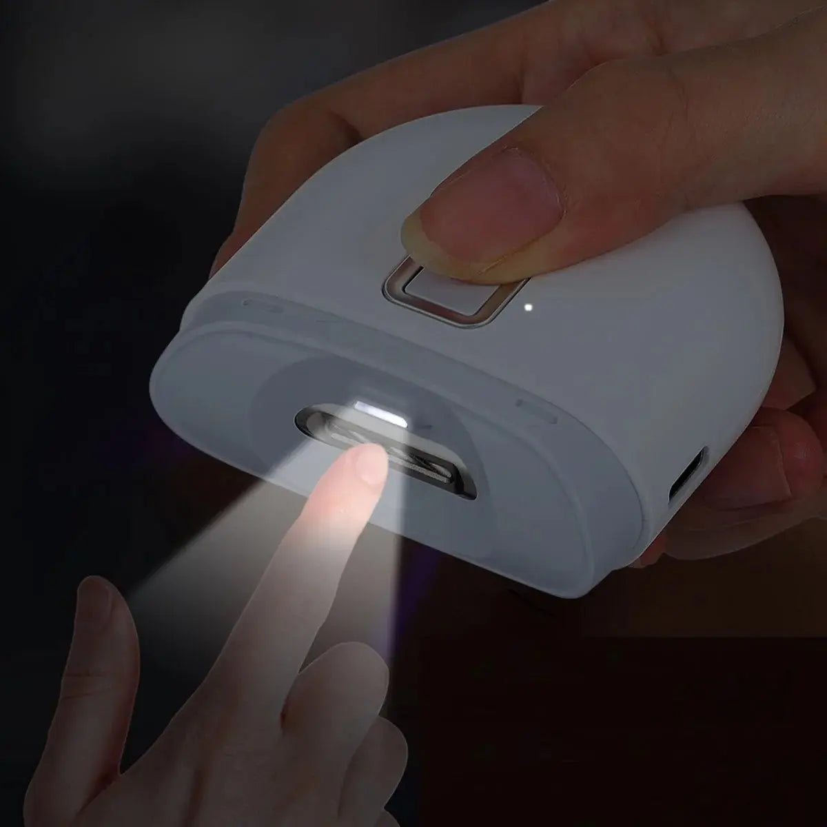 Electric Nail Clipper With Light Nail Polishing Machine Blade & Thread