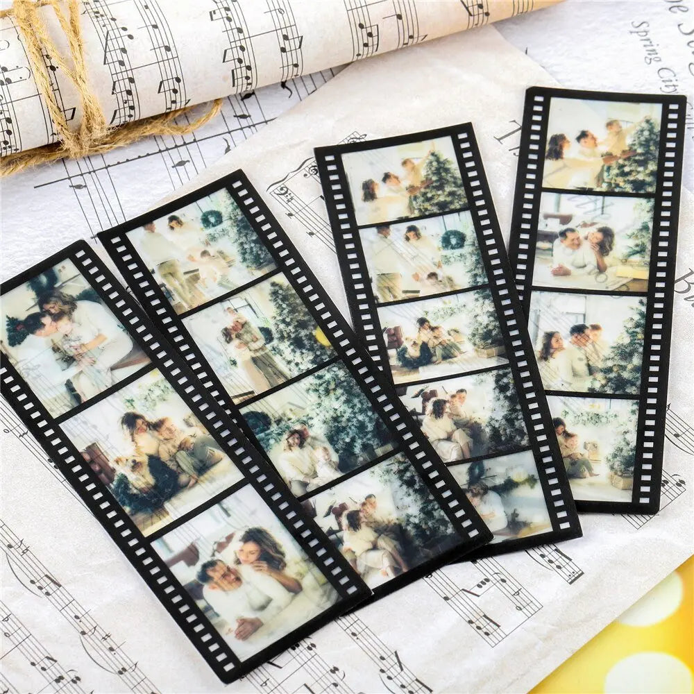 4Pcs Personalized Bookmarks Customized Film Roll Bookmark Memory DIY Custom Photo Album - Blade & Thread