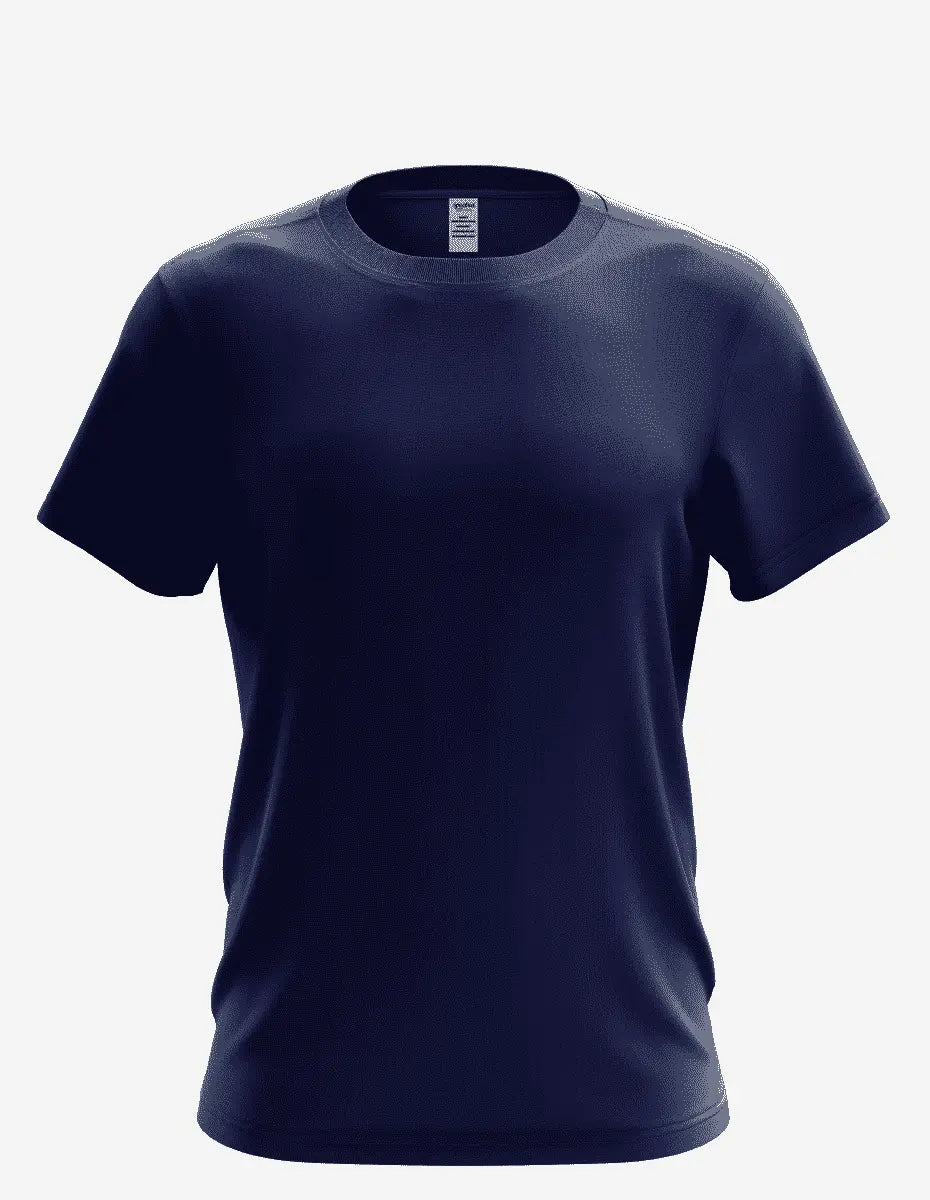 Men's navy USA Tee by SpectraUSA, front view showing classic crew neck and patriotic USA graphic design.