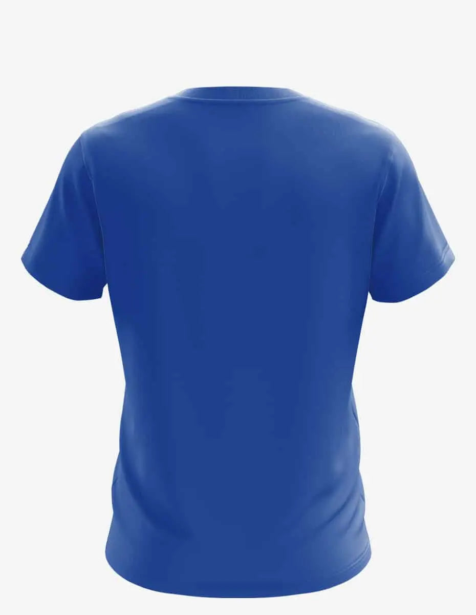 Men's royal blue SpectraUSA USA Tee 5004 with back design, casual short-sleeve T-shirt for everyday wear.