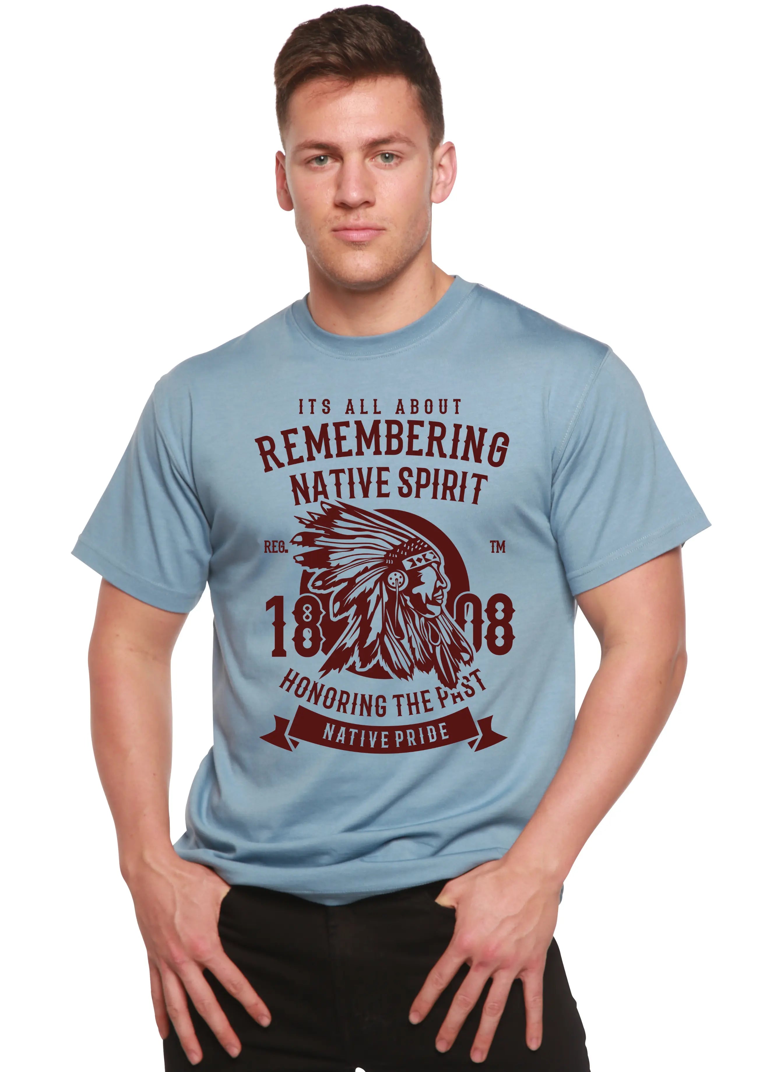 Remembering Spun Bamboo® Men's Bamboo Viscose/Organic Cotton Short Sleeve Graphic T-Shirt Spun Bamboo