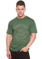 Strong Tiger Spun Bamboo® Men's Bamboo Viscose/Organic Cotton Short Sleeve Graphic T-Shirt Spun Bamboo