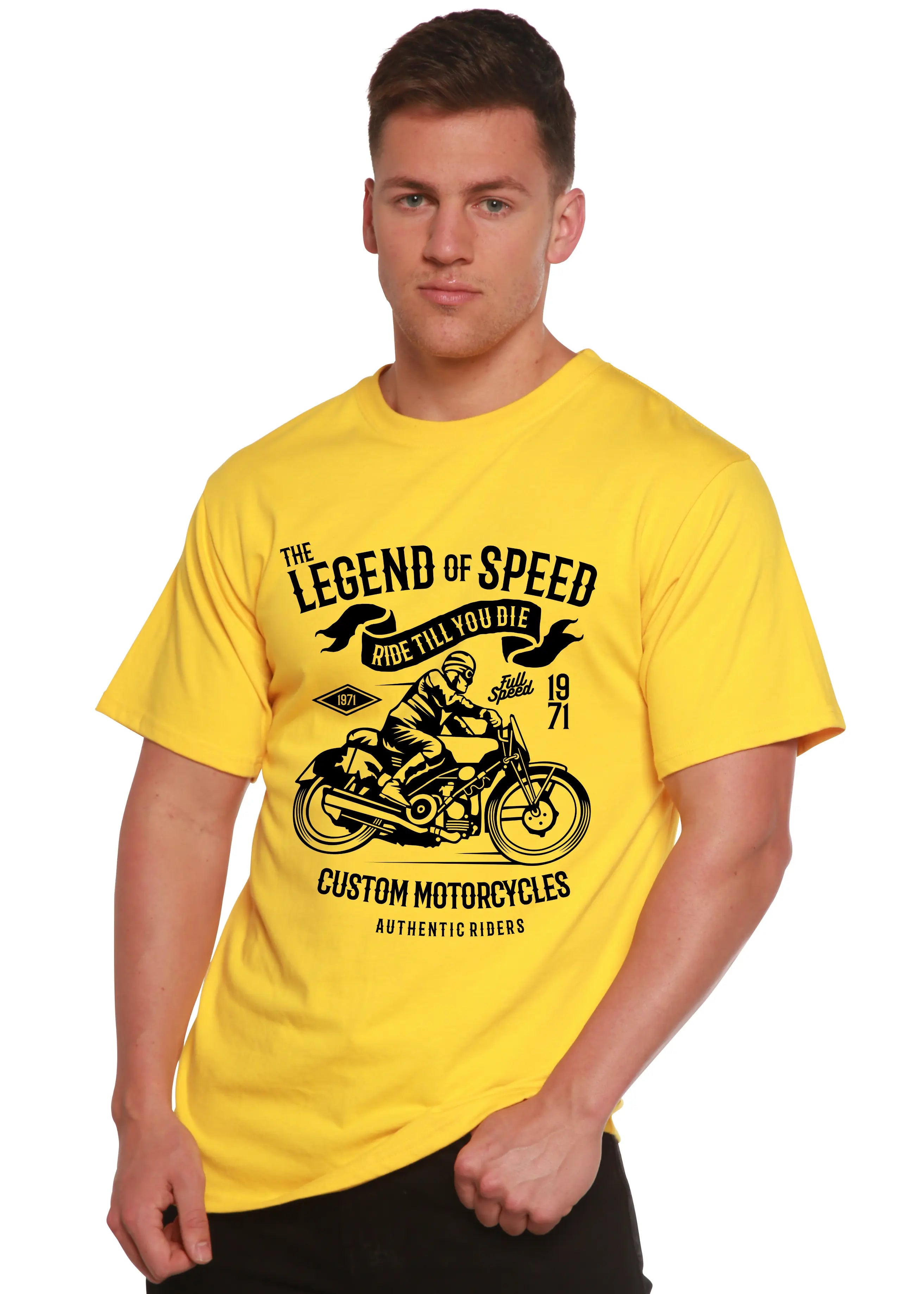 The Legend of Speed Spun Bamboo® Men's Bamboo Viscose/Organic Cotton Short Sleeve Graphic T-Shirt Spun Bamboo