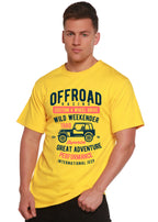 Off Road Racing Spun Bamboo® Men's Bamboo Viscose/Organic Cotton Short Sleeve Graphic T-Shirt Spun Bamboo