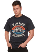 Spark Plugs Spun Bamboo® Men's Bamboo Viscose/Organic Cotton Short Sleeve Graphic T-Shirt Spun Bamboo