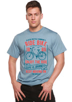 Ride Bike Spun Bamboo® Men's Bamboo Viscose/Organic Cotton Short Sleeve Graphic T-Shirt Spun Bamboo