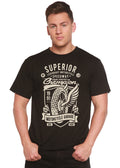 Superior Motorcycle Spun Bamboo® Men's Bamboo Viscose/Organic Cotton Short Sleeve Graphic T-Shirt Spun Bamboo