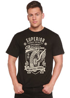 Superior Motorcycle Spun Bamboo® Men's Bamboo Viscose/Organic Cotton Short Sleeve Graphic T-Shirt Spun Bamboo