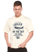Ruler In The Sky Spun Bamboo® Men's Bamboo Viscose/Organic Cotton Short Sleeve Graphic T-Shirt Spun Bamboo