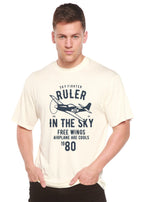 Ruler In The Sky Spun Bamboo® Men's Bamboo Viscose/Organic Cotton Short Sleeve Graphic T-Shirt Spun Bamboo