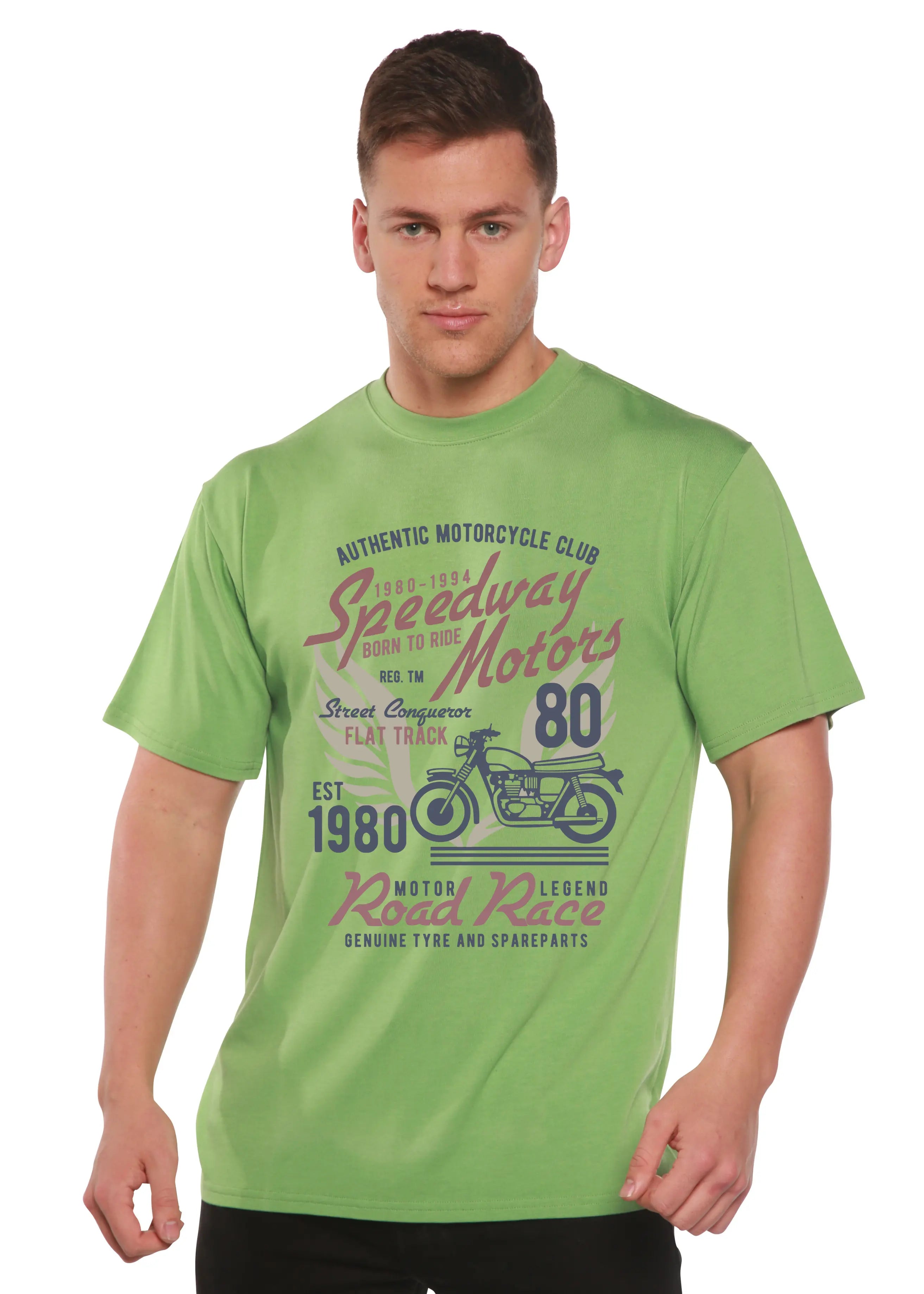 Speedway Motor Spun Bamboo® Men's Bamboo Viscose/Organic Cotton Short Sleeve Graphic T-Shirt Spun Bamboo